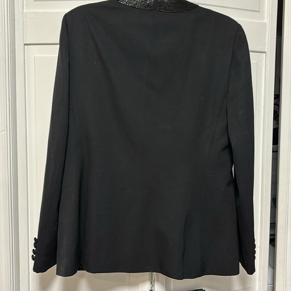 Raspini jacket and skirt dressy suit, vintage NWT, black size 13/14 gorgeous - Picture 8 of 10